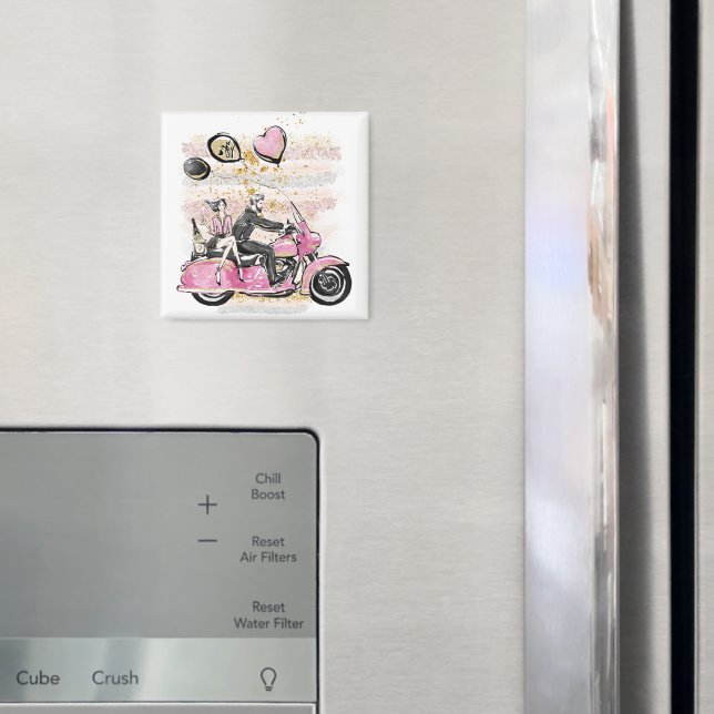Du Sten My World | Enstaka motorcykelpublicering Magnet (In Situ (Fridge))