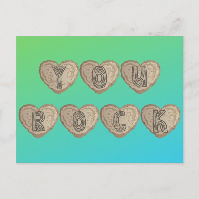 Du Sten Platonic Valentine Vykort (Framsida)