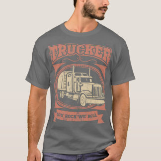 DU STEN VI ROLL Trucker Big Rig Lastbil Lastbil T Shirt