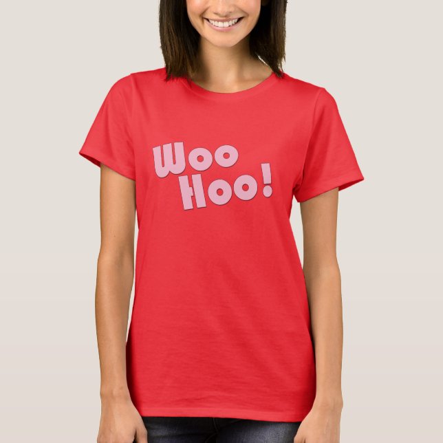 Du sten! WooHoo! Tee Shirt (Framsida)