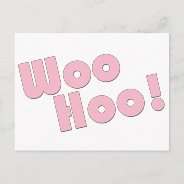 Du Sten! WooHoo! Vykort (Framsida)