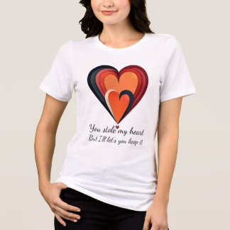 Du stjäl mitt hjärta - Romantic Gift Idea T Shirt
