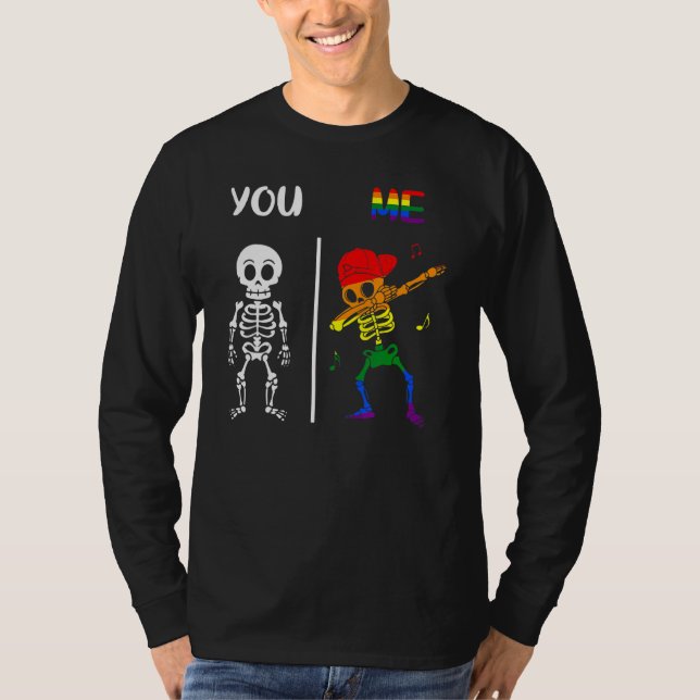 Du stöder LGBT-Höger Jämställdhet mellan Priden fö T Shirt (Framsida)