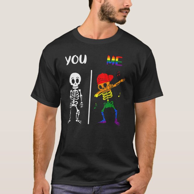 Du stöder LGBT-Höger Jämställdhet mellan Priden fö T Shirt (Framsida)