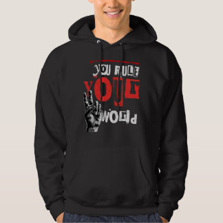 du styr din värld hoodie