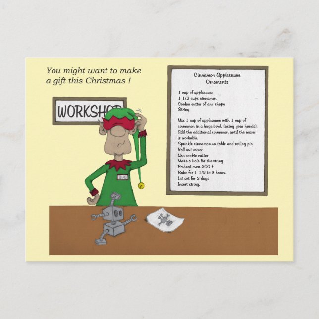 Du styrkan önskar att göra en gåva denna jul! helg vykort (Framsida)