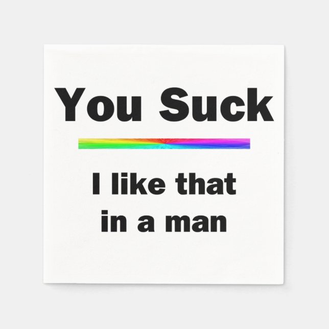 Du Suck Pappersservett (Framsidan)