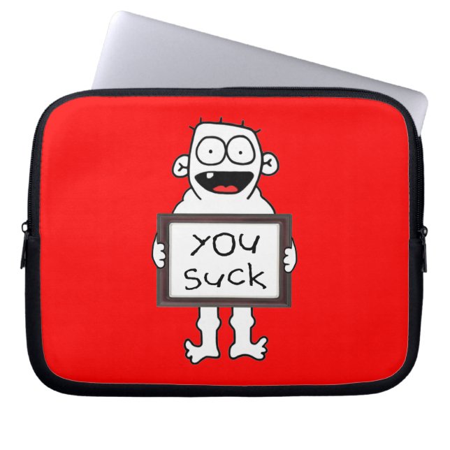 Du suger laptop fodral (Framsidan)