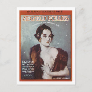 Du Sunny Southern Smile Ziegfeld Follies Songbook Vykort