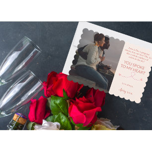 Du talade till min hjärthjärthjärtans dag julkort