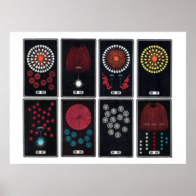Du tände mitt liv, japansk Fireworks-grafik Poster (Framsidan)