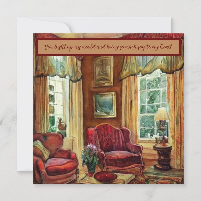 Du tänder min värld anteckningskort (Framsida)