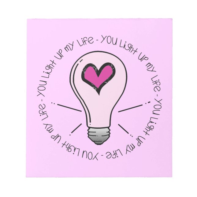 Du tänder mitt liv anteckningsblock (Framsida)