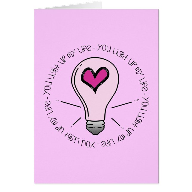 Du tänder mitt liv OBS kort (Framsidan)