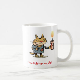 Du tänder upp mitt liv kaffemugg