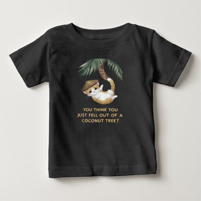 Du Tänka att du just flydde från en kokokosnöt Trä T Shirt (Framsida)