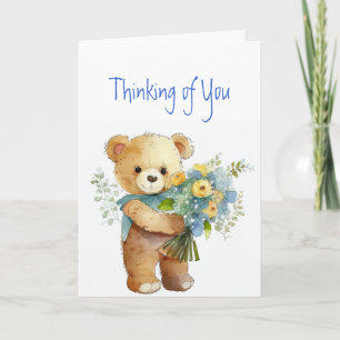 Du tänker på Blommor och Nalle Kort