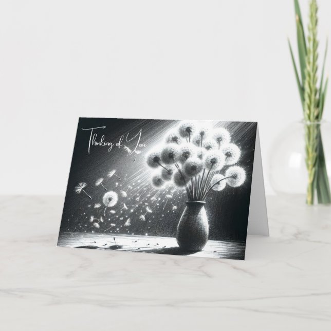Du tänker på Dandelion Bunch Kort (Framsida)