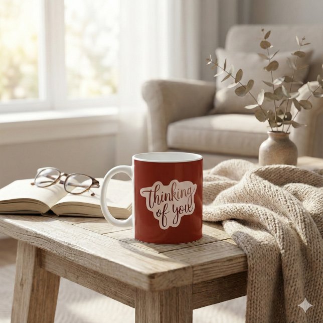 Du tänker på Mugg (Let someone know that you're thinking of them with this thoughtful mug! )