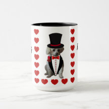 Du tänker på Pudel två tonkaffe Mugg