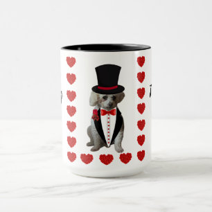 Du tänker på Pudel två tonkaffe Mugg