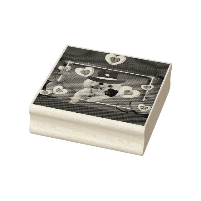 Du tänker på Pudel Wooden Rubber Frimärke Stämpel (Stämpel)