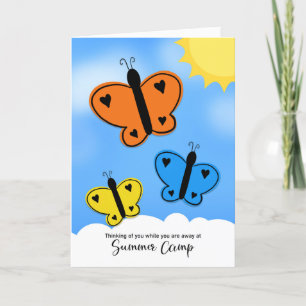 Du tänker på sommarlägret i Butterflies Helgkort