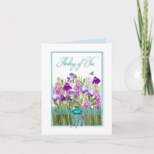 Du tänker, vackra blommor från trädgårdar kort
