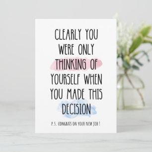 Du tänkte bara på dig själv julkort