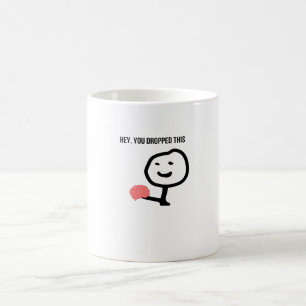 Du tappade den här konstiga Stickman Meme Kaffemugg