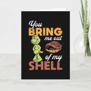 Du tar mig ut Turtle Älskare Turtles Funny Gift Kort