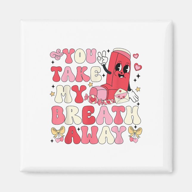 Du tar min andning på inhaler eller t Nurse Lyckli Magnet (Framsidan)