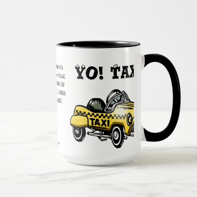 Du! Taxi! (Personaliserad) Mugg (Höger)