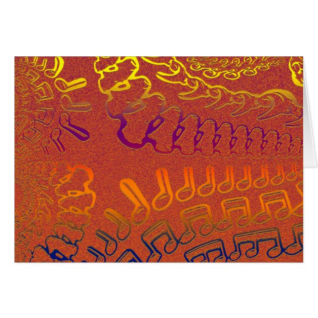 Du tillfogar meddelandet (tom insida) hälsningskort (Framsidan Horizontal)