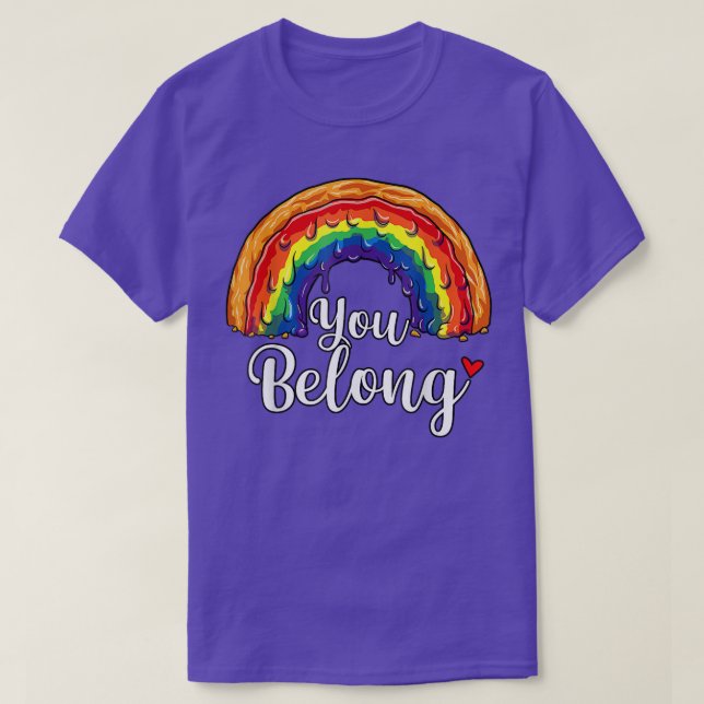 Du tillhör HBT-Pridet Månad Gay Bi Trans  T Shirt (Design framsida)