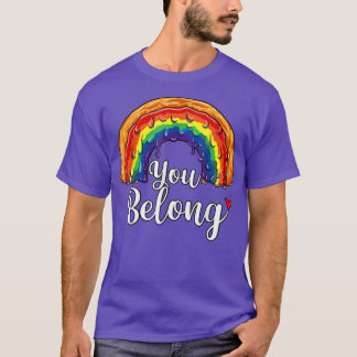 Du tillhör HBT-Pridet Månad Gay Bi Trans  T Shirt