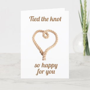 ""DU TITTADE KNOT" BRÖLLOP-KORT KORT