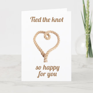 ""DU TITTADE KNOT" BRÖLLOP-KORT KORT