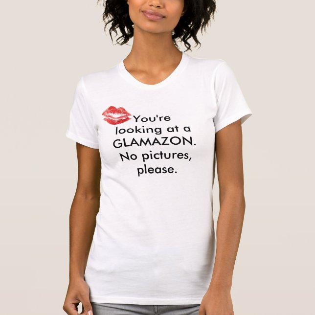 Du tittar en GLAMAZON-tanktop Tee Shirt (Framsida)