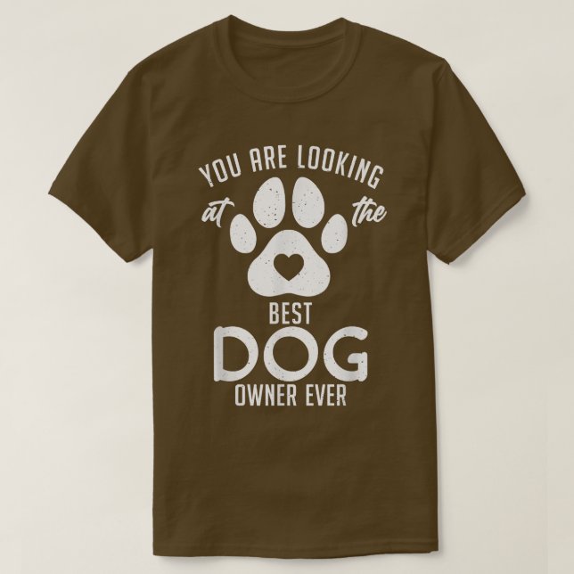 Du tittar på bästa Hundägare någonsin, valp D T Shirt (Design framsida)
