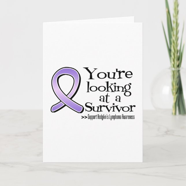 Du Tittar på en Hodgkins Lymphoma Survivor Kort (Framsida)