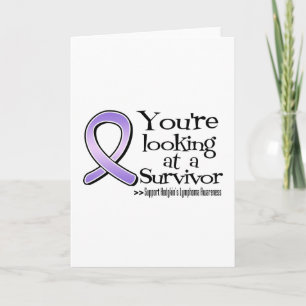 Du Tittar på en Hodgkins Lymphoma Survivor Kort