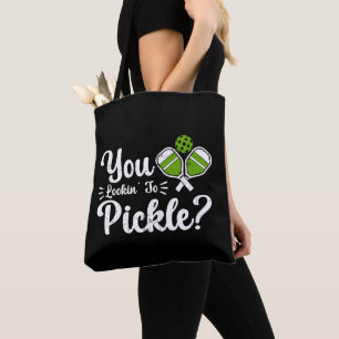 Du tittar på Pickle Pickleball Player Funny Tygkasse