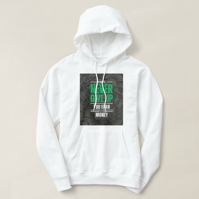 Du tjänar pengar T-shirt Hoodie (Design framsida)