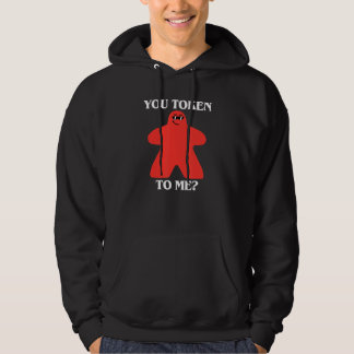 Du Token Till Mig Meeple i Solglasögon Brädspel Hoodie