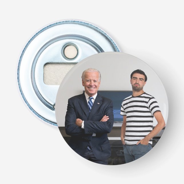 Du träffade president Joe Biden | Lägg till foto Flasköppnare (Framsidan)