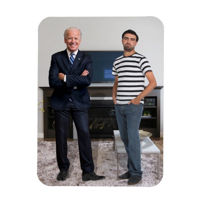 Du träffade president Joe Biden | Lägg till foto Magnet (Vertikal)