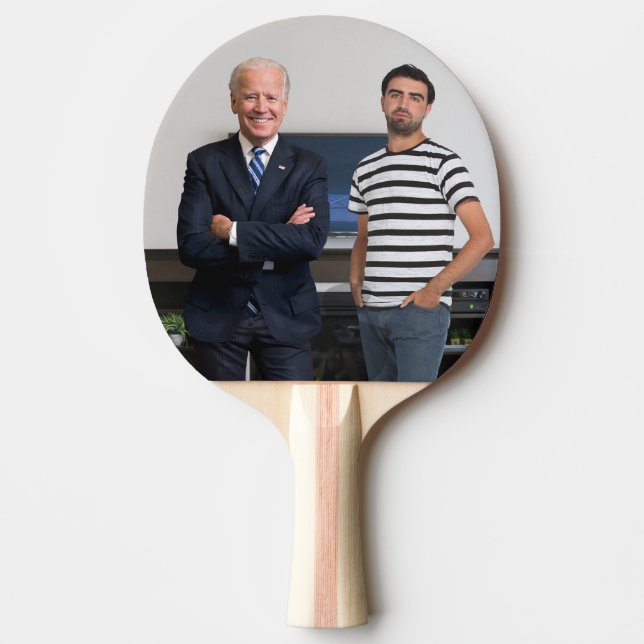 Du träffade president Joe Biden | Lägg till foto Pingisracket (Framsidan)