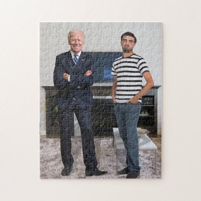 Du träffade president Joe Biden | Lägg till foto Pussel (Vertikal)