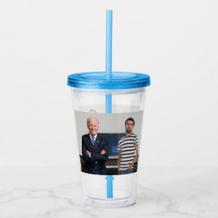 Du träffade president Joe Biden Lägg till foto Take Away Mugg